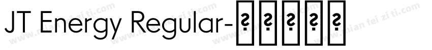 JT Energy Regular字体转换